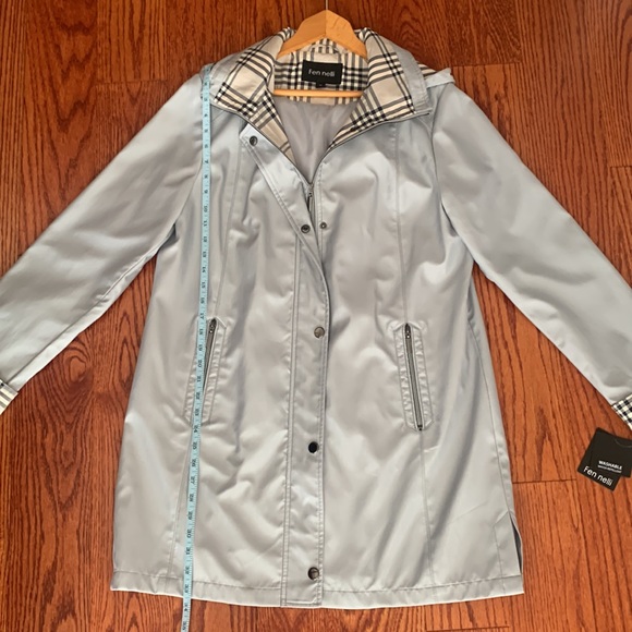 Fen nelli Full Zip Water Resistant Jacket with plaid lining - Picture 12 of 16